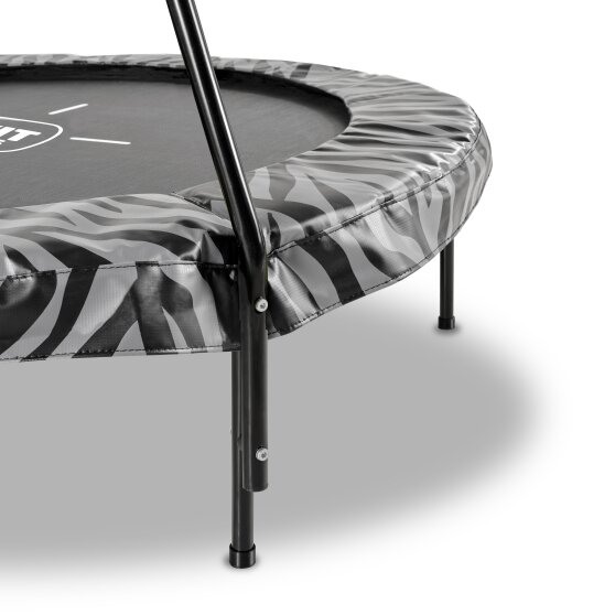 EXIT Tiggy junior trampoline with bar ø140cm - black/grey