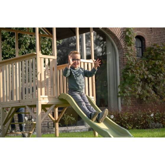 EXIT Panorama 300 wooden playhouse with slide