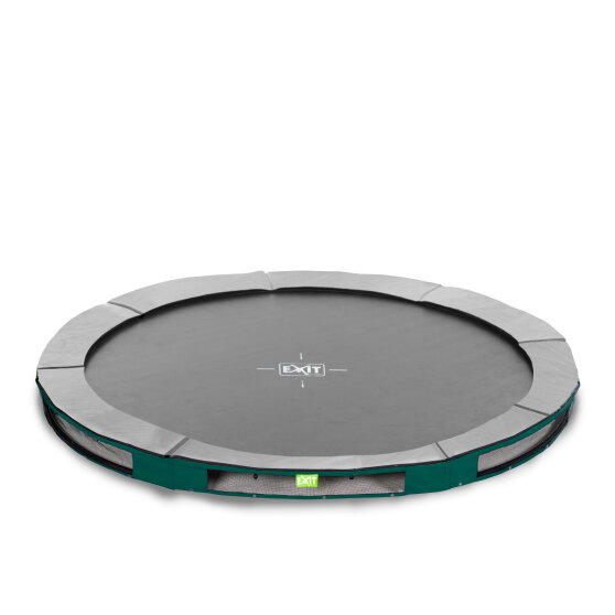 EXIT Elegant Premium ground sports trampoline 14ft - green