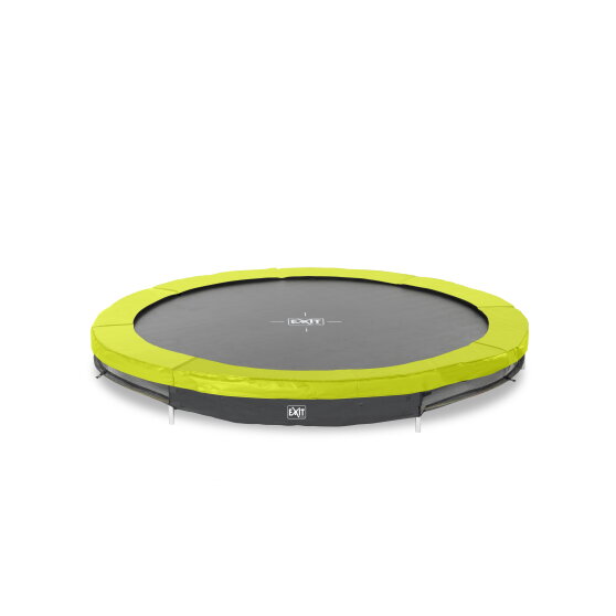 EXIT Silhouette ground sports trampoline ø244cm - green