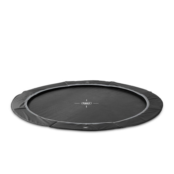 EXIT InTerra ground-level sports trampoline 14ft - black