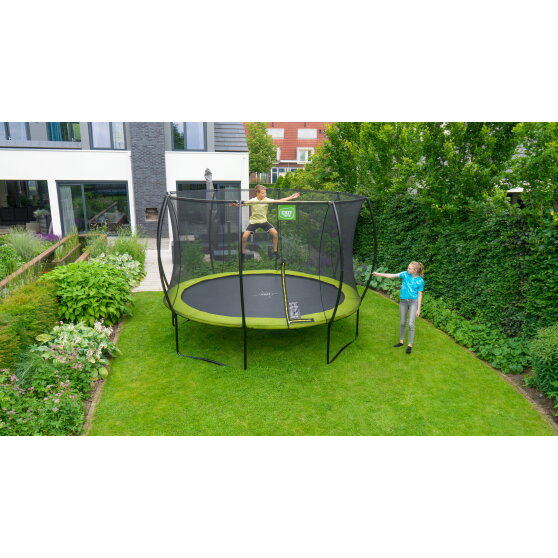 EXIT Silhouette trampoline 14ft - green