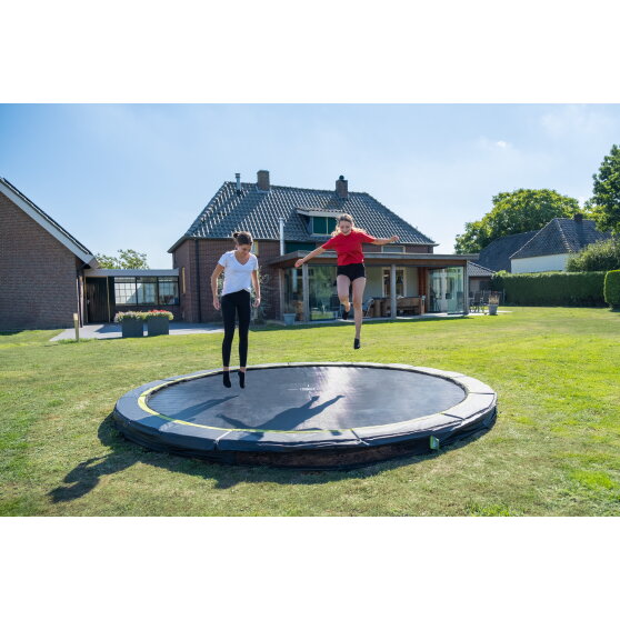 EXIT Silhouette ground sports trampoline ø305cm - pink