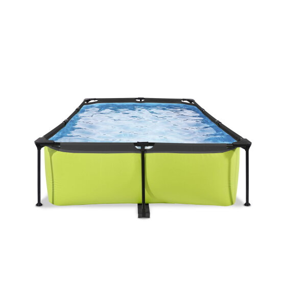 EXIT Lime pool 10ft x 6.6ft x 25.6in with filter pump - green