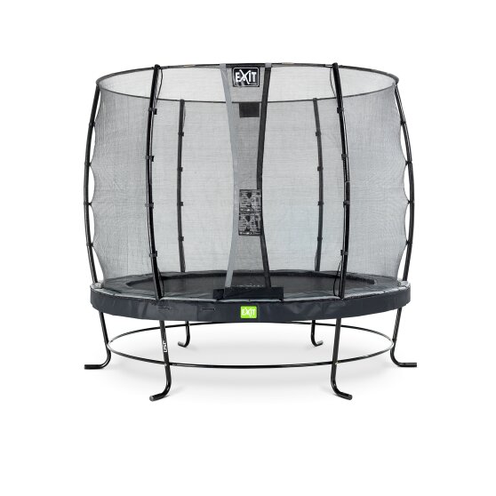 EXIT Elegant trampoline ø253cm with Economy safetynet - black