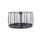 EXIT Supreme ground level trampoline ø305cm with safety net - grey