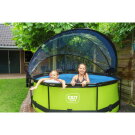 EXIT Lime pool 8ft x 30in with filter pump and dome - green