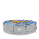 EXIT Soft Grey pool 12ft x 30in with filter pump - grey