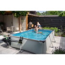 EXIT Soft Grey Pool 10x6.5ft with Filter Pump & Canopy