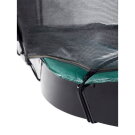 EXIT InTerra ground level trampoline 244x427cm with safety net - green