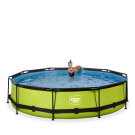 EXIT Lime pool 12ft x 30in with filter pump - green