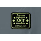 EXIT Supreme ground level trampoline 244x427cm with safety net - grey