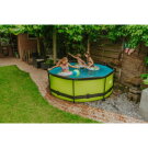 EXIT Lime pool ø244x76cm with filter pump - green