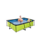 EXIT Lime pool 7ft x 5ft x 25.6in with filter pump - green