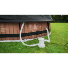 EXIT Stone pool 12ft x 30in with filter pump and dome - grey