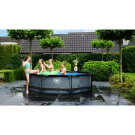 EXIT Stone pool 10ft x 30in with filter pump - grey