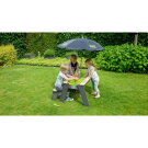 EXIT Aksent sand & water and picnic table (1 bench) with parasol and gardening tools
