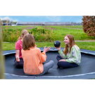 EXIT InTerra ground-level sports trampoline 10ft - black