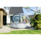EXIT Soft Grey pool ø360x76cm with filter pump and dome - grey
