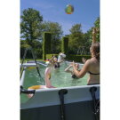 EXIT Black Leather pool 18ft x 8ft x 48in with sand filter pump - black