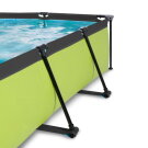 EXIT Lime pool 7ft x 5ft x 25.6in with filter pump - green