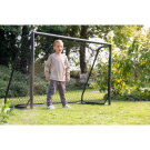 EXIT Scala aluminium football goal 6x4ft - black