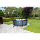 EXIT Stone pool 12ft x 48in with sand filter pump - grey