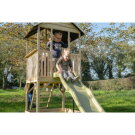 EXIT Panorama 500 wooden playhouse with slide and sandpit