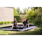 EXIT InTerra ground-level sports trampoline 7x10ft - black