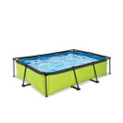 EXIT Lime pool 10ft x 6.6ft x 25.6in with filter pump - green