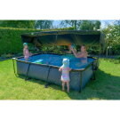 EXIT Lime pool 10ft x 6.6ft x 25.6in with filter pump and canopy - green