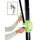 EXIT Galaxy portable basketball backboard on wheels - green/black