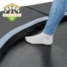 EXIT Dynamic ground level sports trampoline ø427cm - black