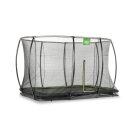 EXIT Silhouette Ground Trampoline 7x10 ft with Safety Net
