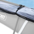 EXIT Soft Grey Pool 10x6.6x2ft with Filter Pump & Dome