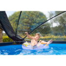 EXIT Black Leather pool 12ft x 48in with sand filter pump and dome - black