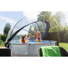 EXIT Soft Grey pool 12ft x 30in with filter pump and dome - grey