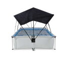 EXIT Soft Grey Pool 10x6.5ft with Filter Pump & Canopy