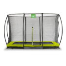 EXIT Silhouette ground trampoline 8x12ft with safety net - green