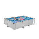 EXIT Soft Grey Pool 10x6.5ft with Filter Pump - Grey