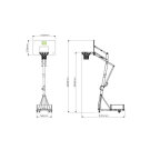 EXIT Galaxy Portable Basketball Backboard - Green/Black