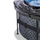 EXIT Stone pool 16ft x 48in with sand filter pump and dome - grey