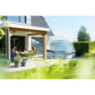 EXIT Soft Grey pool 12ft x 30in with filter pump and dome - grey