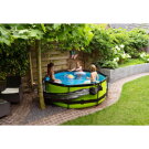 EXIT Lime pool 8ft x 30in with filter pump and dome - green