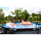 EXIT Stone pool 12ft x 48in with sand filter pump - grey