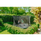 EXIT Silhouette ground trampoline 14ft with safety net - black