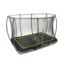 EXIT Silhouette Ground Trampoline 7x10 ft with Safety Net