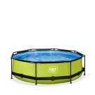 EXIT Lime pool 10ft x 30in with filter pump - green