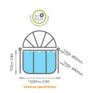 EXIT pool canopy 10ft - universal