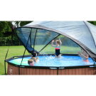 EXIT Lime pool 12ft x 30in with filter pump and dome - green